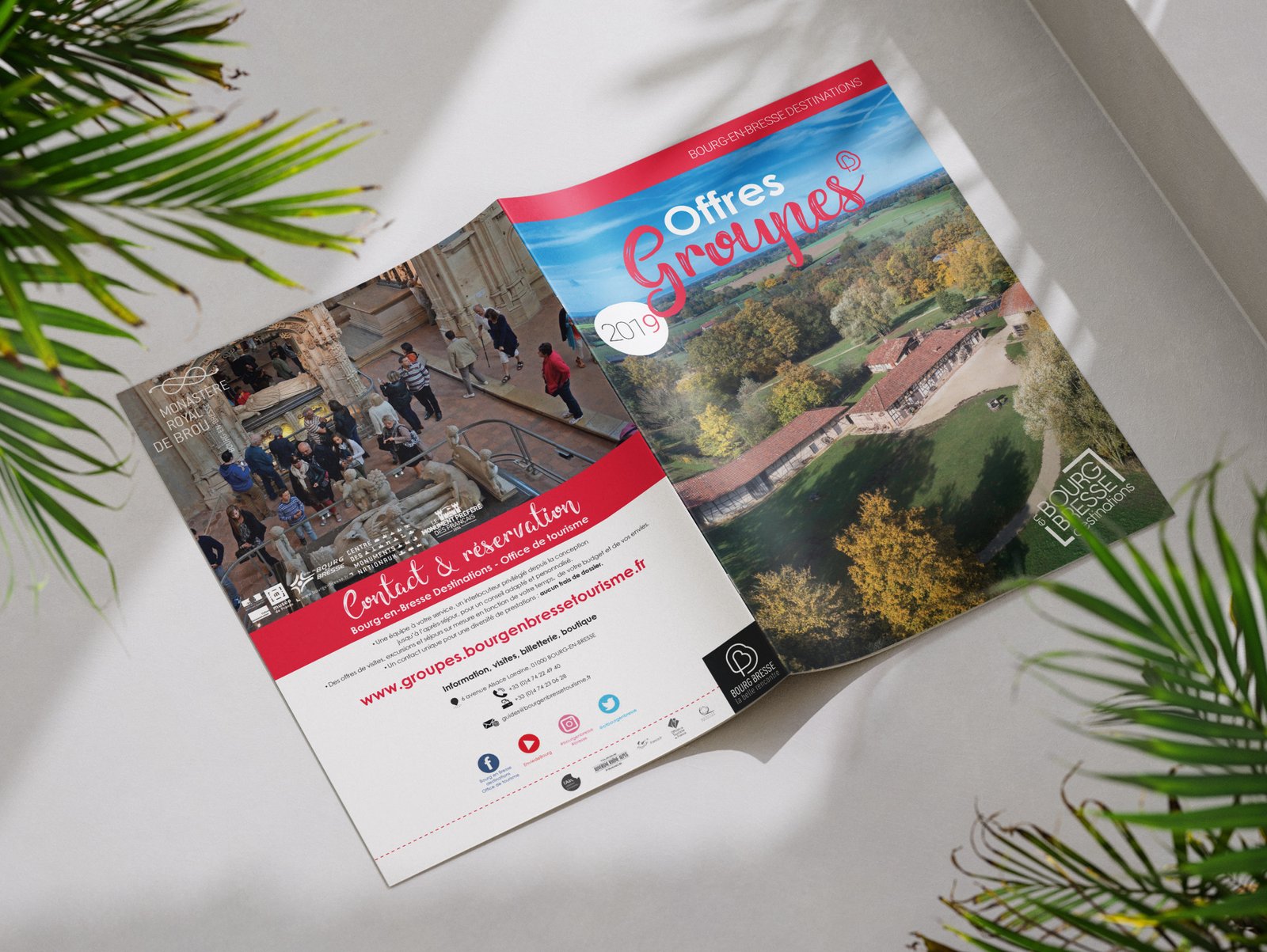 conception et rédaction de la brochure groupes Office de tourisme de Bourg en Bresse
