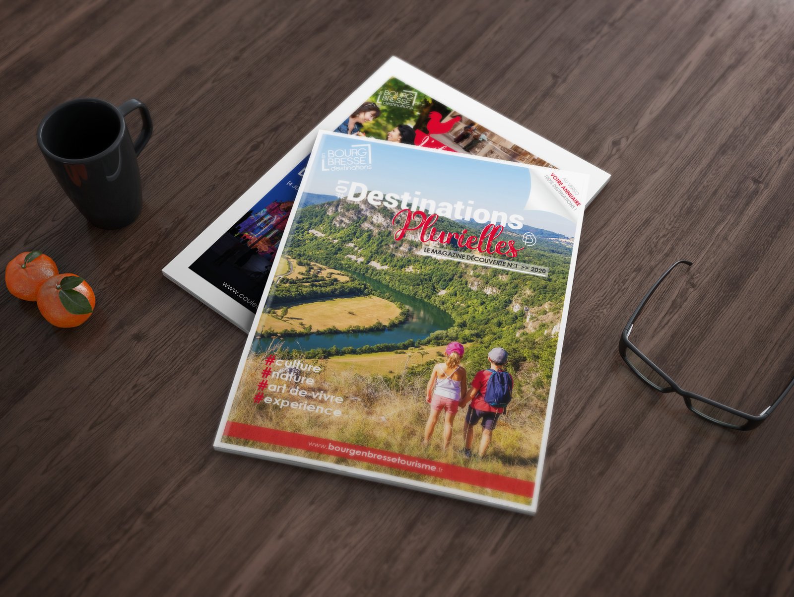 conception et rédaction du magazine touristique Bourg-en-Bresse