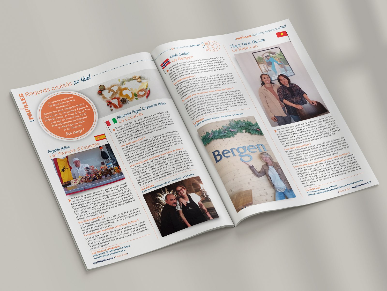 rédaction d'articles, interviews et reportages pour la magazine Lifestyle Magville par Anne Pagnotte-Biel, La Plume, agence de communication Mâcon