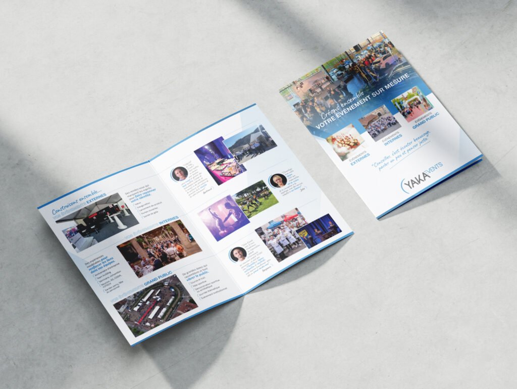 rédaction de la plaquette commerciale Yaka events